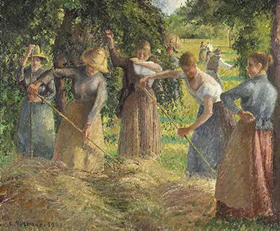 Hay Harvest at Éragny Camille Pissarro